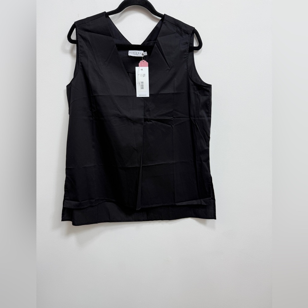 Harshman Aria top, NWT, size Large black sleeveless shirt tank